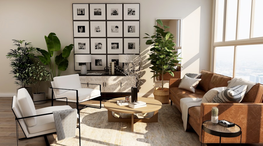 Phòng khách minimalist - Dự án căn hộ Vinhomes Central Park Không gian trắng tinh khiết, nội thất tối giản, ánh sáng tự nhiên tràn ngập